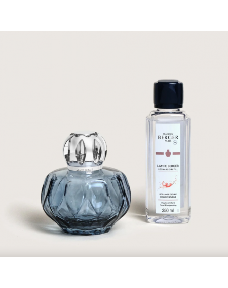 COFFRET LAMPE BERGER ROSALIE Bleue (avec Pétillance exquise 250ml)