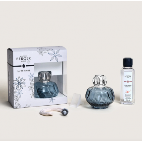 COFFRET LAMPE BERGER ROSALIE Bleue (avec Pétillance exquise 250ml)