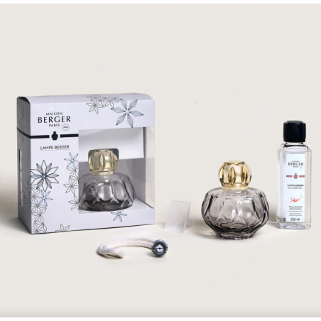 COFFRET LAMPE BERGER ROSALIE Grise (avec Pétillance exquise 250ml)