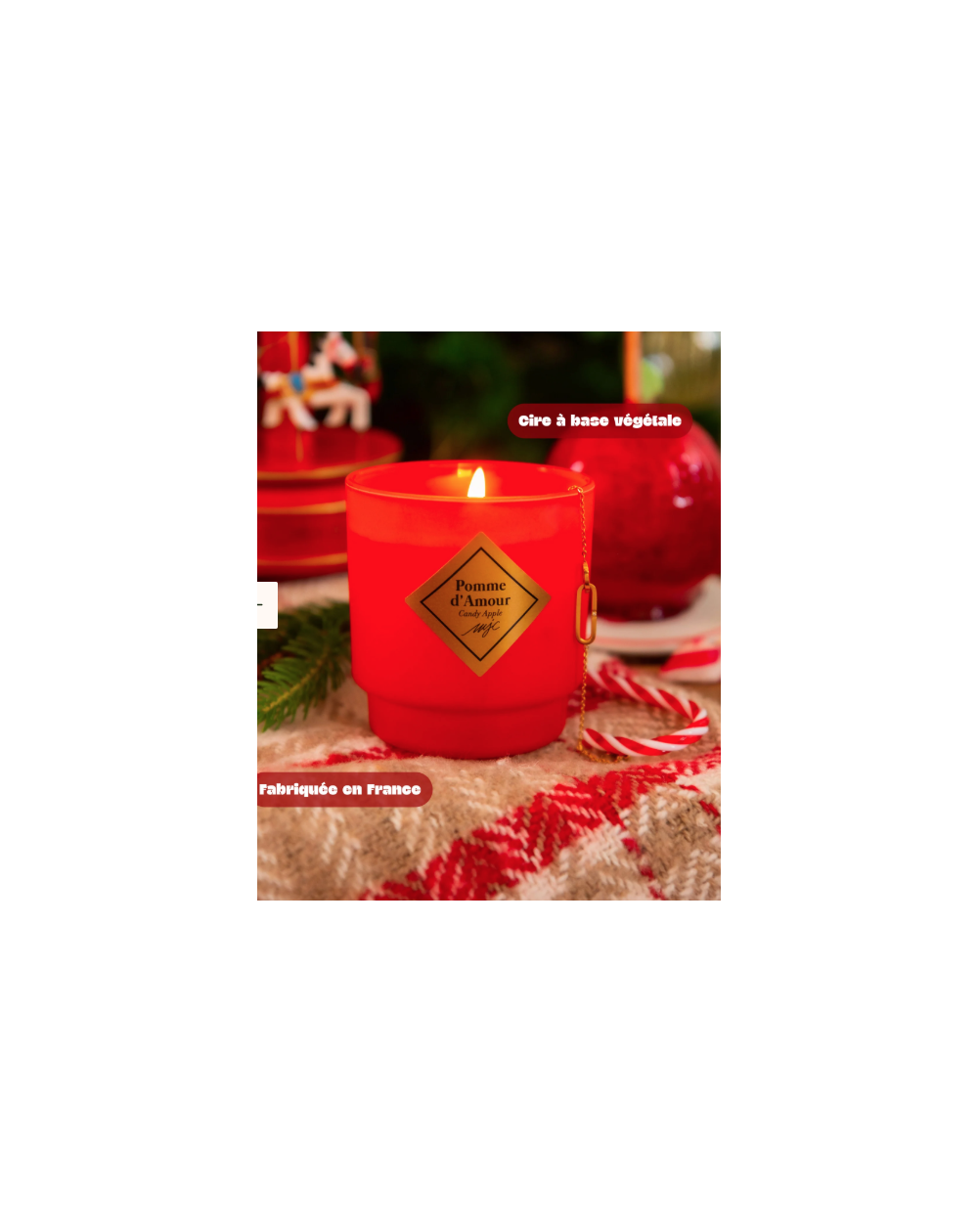 BOUGIE BIJOU Pomme d'amour MY JOLIE CANDLE - BR Doré