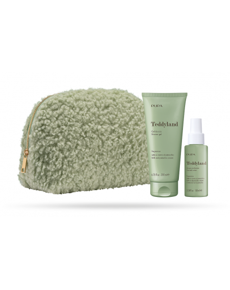 Coffret Teddyland Vert - Lait et crème à la pistache (Gel douche/eau parfumé)