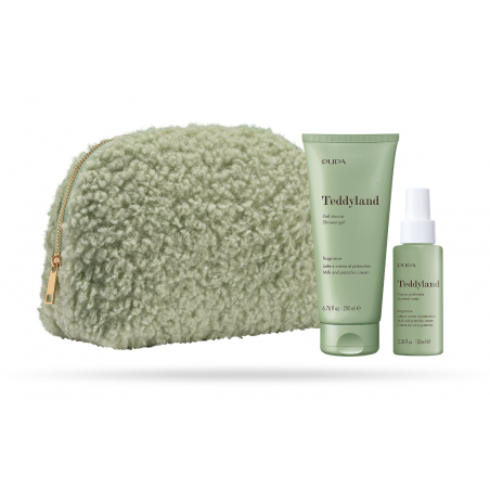 Coffret Teddyland Vert - Lait et crème à la pistache (Gel douche/eau parfumé)