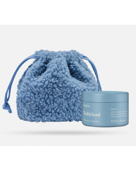 Beurre de corps Teddyland Bleu - Lait de noisette et camomille bleue