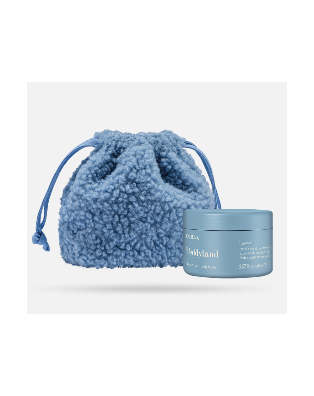 Beurre de corps Teddyland Bleu - Lait de noisette et camomille bleue