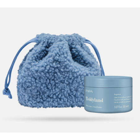 Beurre de corps Teddyland Bleu - Lait de noisette et camomille bleue