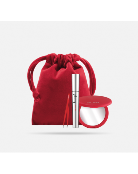 Kit VAMP! Pochon maquillage (mascara, miroir, pince à épiler)