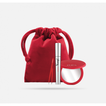 Kit VAMP! Pochon maquillage (mascara, miroir, pince à épiler)