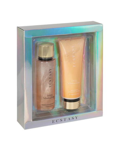 Coffret Corps parfumé et pailleté Sexy Vanilla (brume + lotion pailleté)