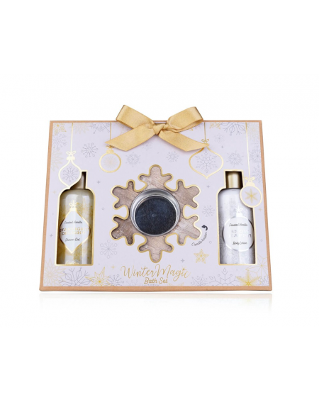 Coffret pour le corps WINTER MAGIC + Photophore flocon