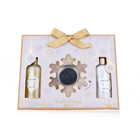 Coffret pour le corps WINTER MAGIC + Photophore flocon