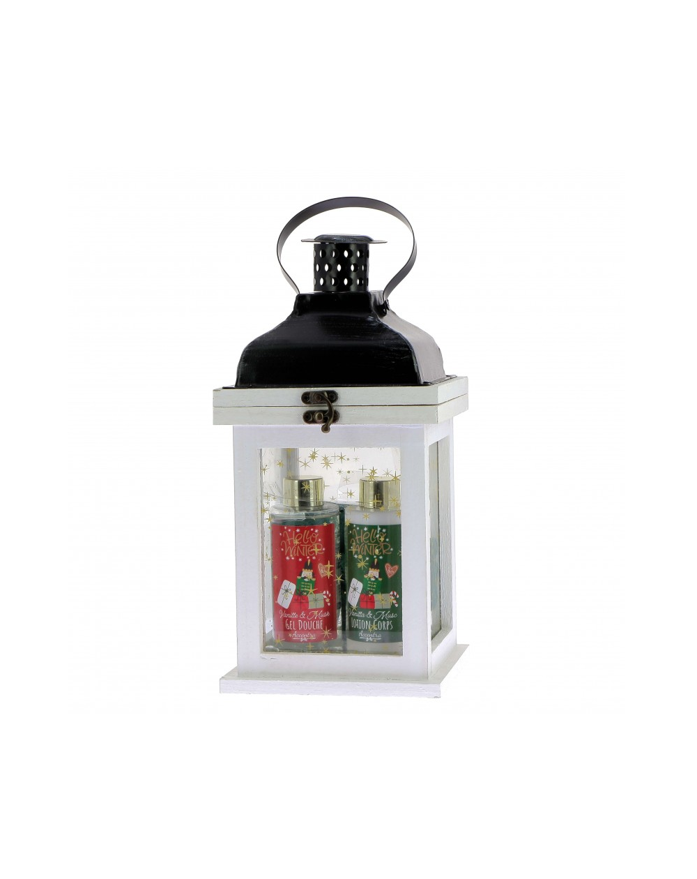 Coffret corps avec Lanterne bois HELLO WINTER