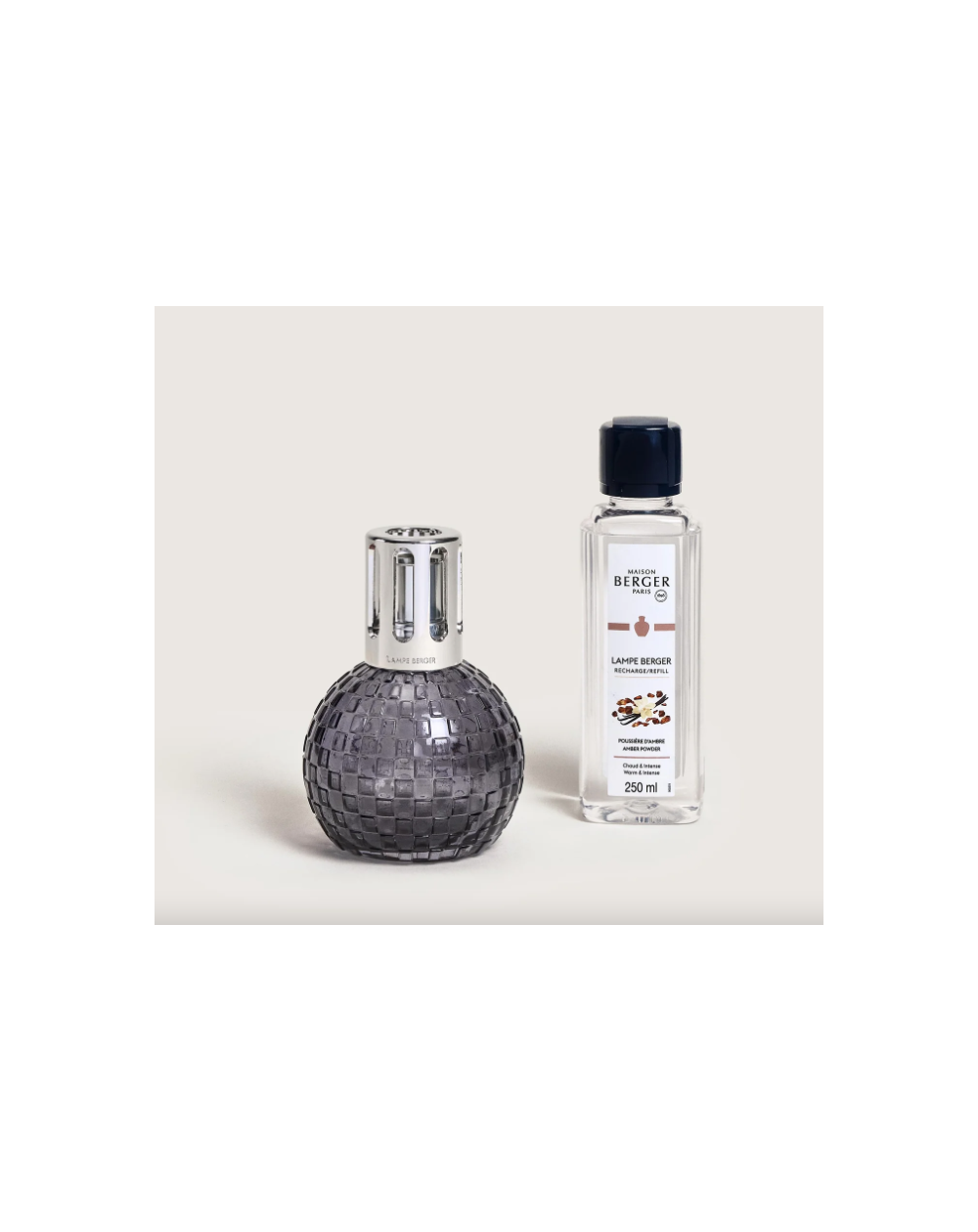 COFFRET LAMPE BERGER DISCO GRISE