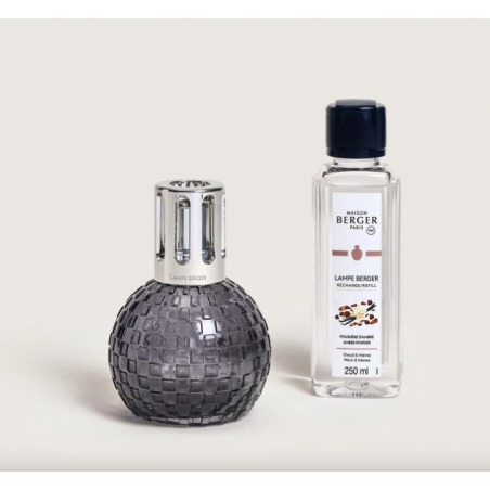 COFFRET LAMPE BERGER DISCO GRISE