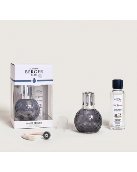COFFRET LAMPE BERGER DISCO GRISE