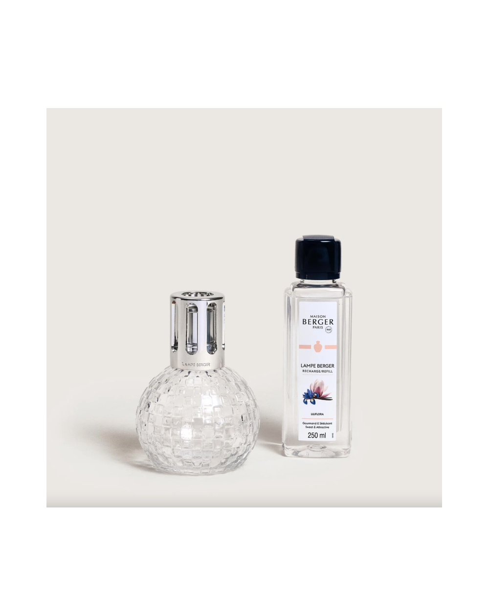 COFFRET LAMPE BERGER DISCO TRANSPARENTE