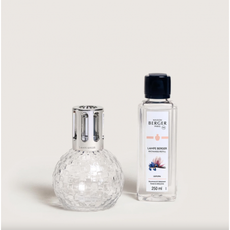 COFFRET LAMPE BERGER DISCO TRANSPARENTE