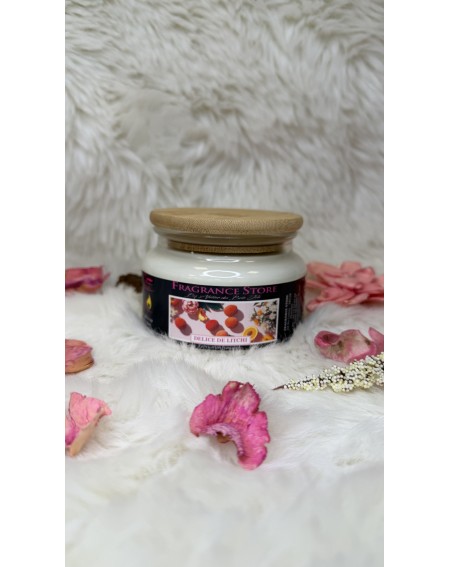 BOUGIE PARFUMEE DELICE DE LITCHI Moyenne Jarre 300ML FRAGRANCE STORE