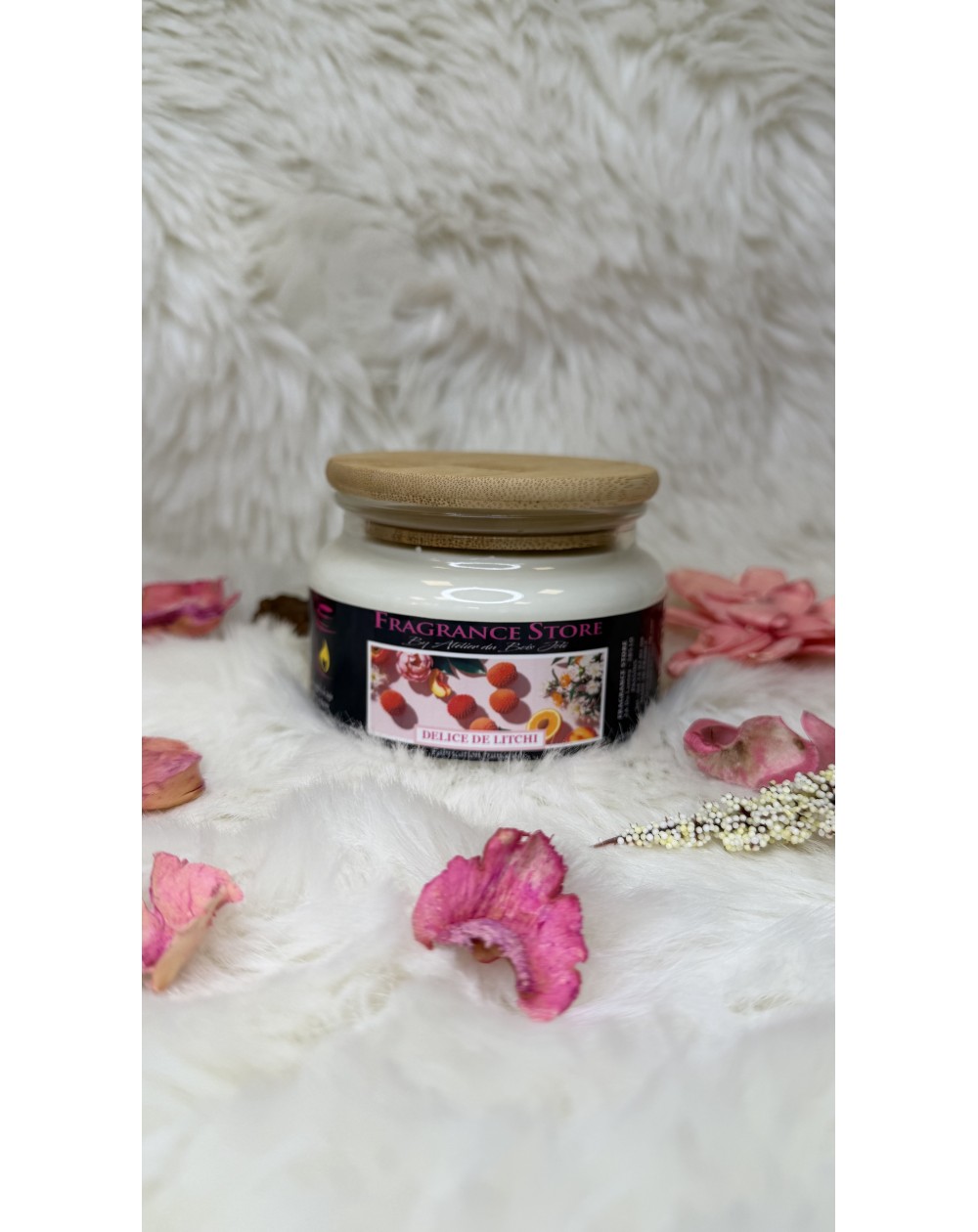 BOUGIE PARFUMEE DELICE DE LITCHI Moyenne Jarre 300ML FRAGRANCE STORE