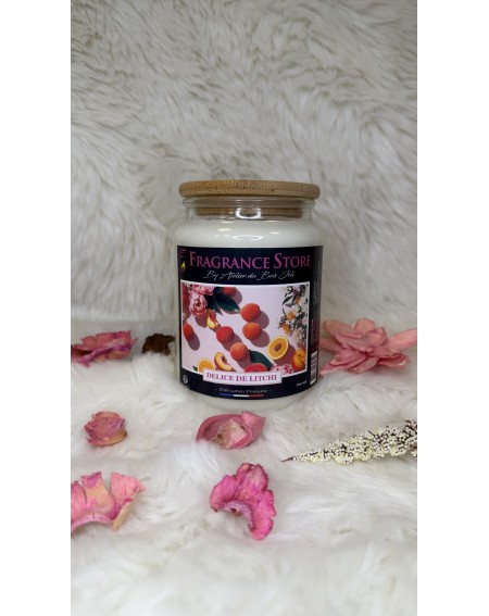 BOUGIE PARFUMEE DELICE DE LITCHI Grande Jarre 700ML FRAGRANCE STORE
