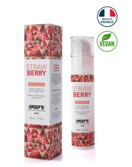 HUILE DE MASSAGE HOT GOURMANDE FRAISE 50ML