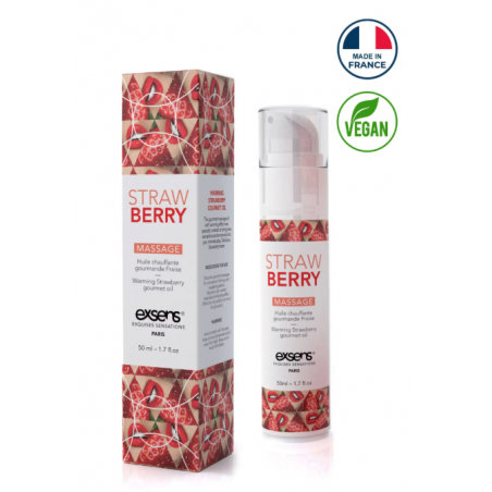 HUILE DE MASSAGE HOT GOURMANDE FRAISE 50ML