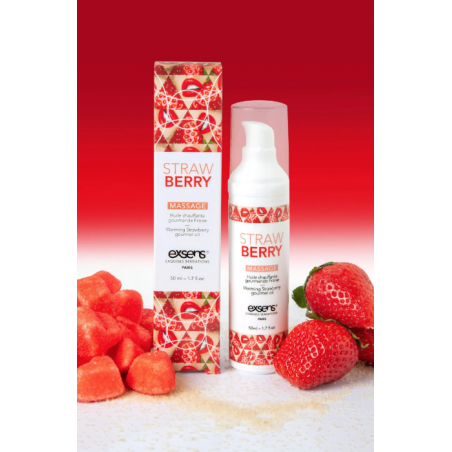 HUILE DE MASSAGE HOT GOURMANDE FRAISE 50ML