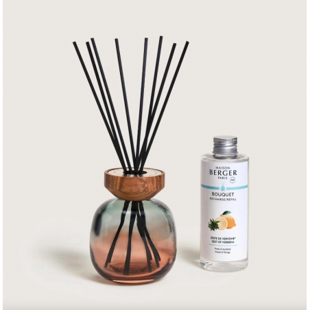 BOUQUET WOOD Vert/Prune Zeste de verveine Berger