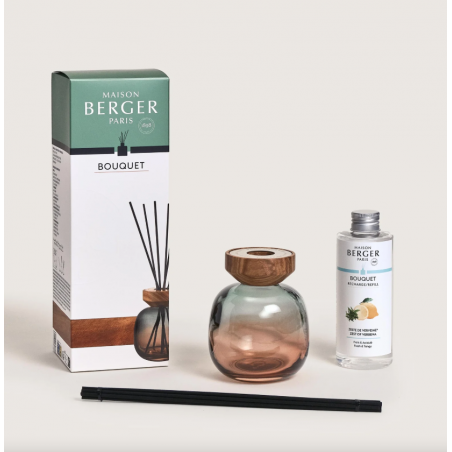 BOUQUET WOOD Vert/Prune Zeste de verveine Berger