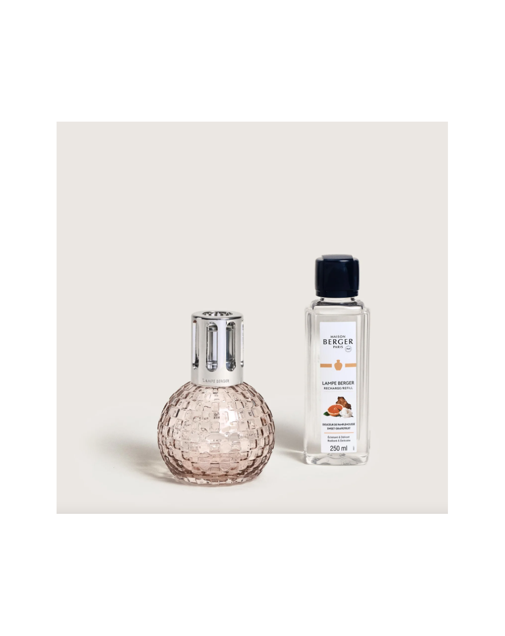COFFRET LAMPE BERGER DISCO ROSE