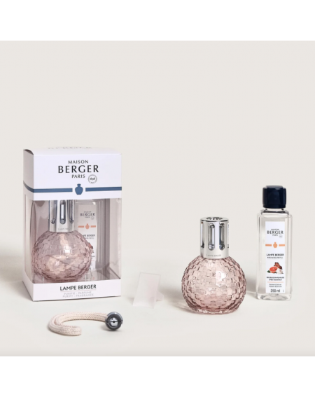 COFFRET LAMPE BERGER DISCO ROSE