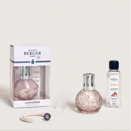 COFFRET LAMPE BERGER DISCO ROSE