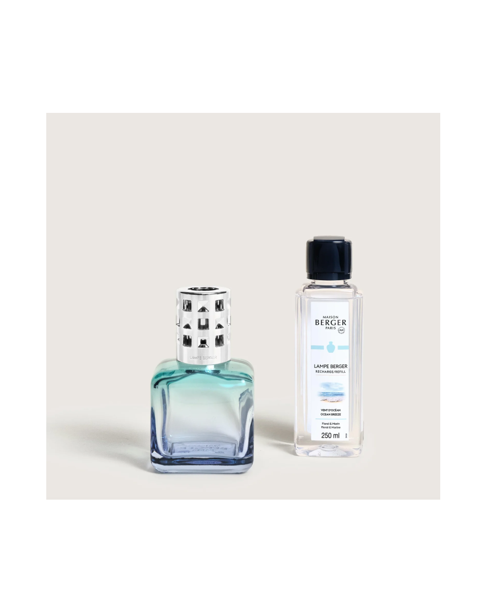 COFFRET LAMPE BERGER GLACON TURQUOISE/BLEUE