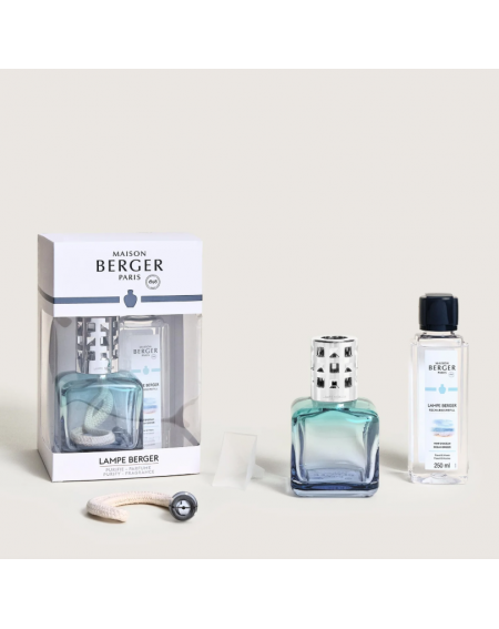 COFFRET LAMPE BERGER GLACON TURQUOISE/BLEUE