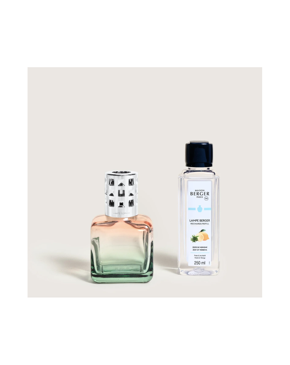 COFFRET LAMPE BERGER GLACON PECHE/VERTE