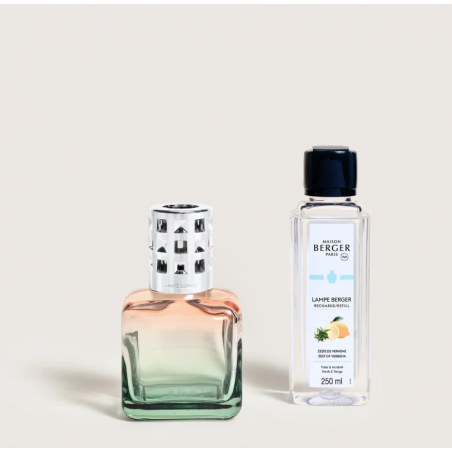 COFFRET LAMPE BERGER GLACON PECHE/VERTE