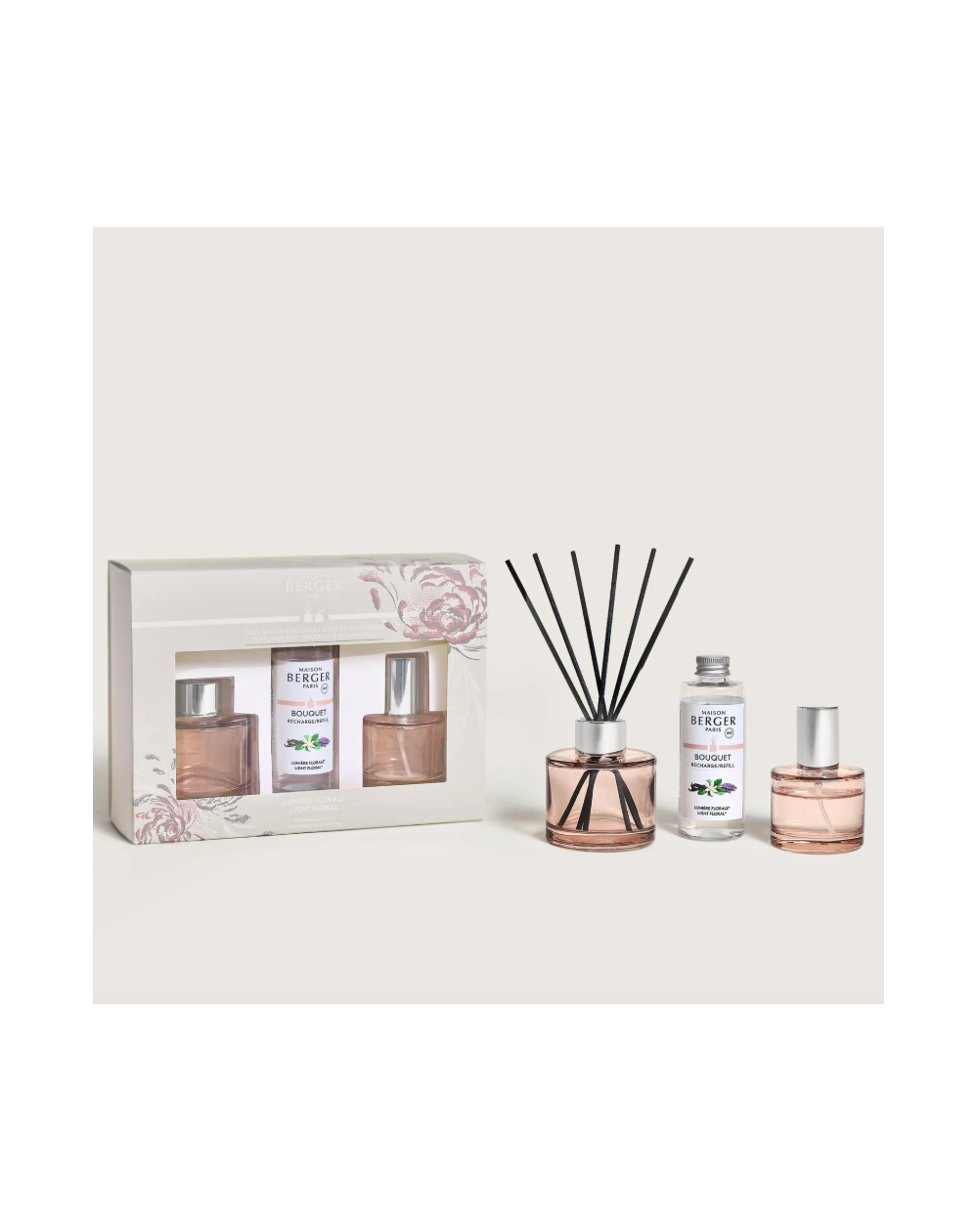 Duo mini Bouquet & Spray Ophelia nude Lumière Florale