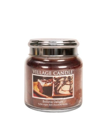 MOYENNE JARRE VILLAGE CANDLE BROWNIE DELIGHT