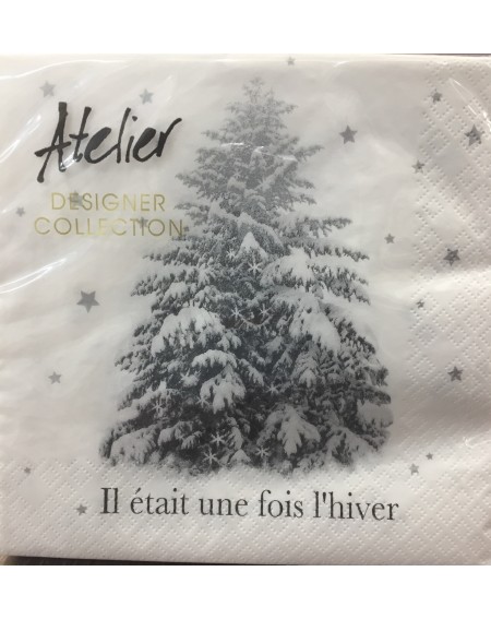 SERVIETTES IL ETAIT UNE FOIS L'HIVER 33X33