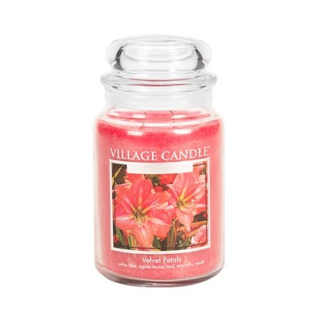 GRANDE JARRE VILLAGE CANDLE VELVET PETALS