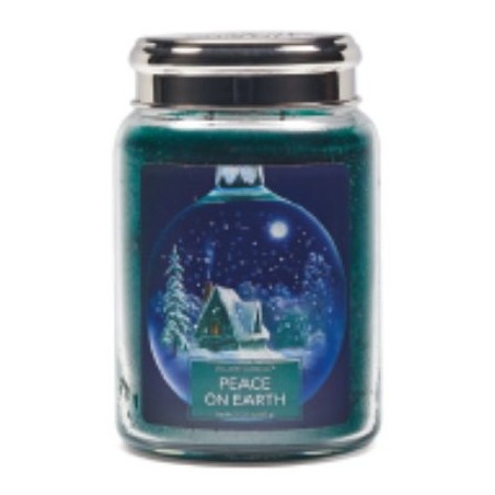 GRANDE JARRE VILLAGE CANDLE PEACE ON EARTH