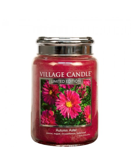 GRANDE JARRE VILLAGE CANDLE AUTUMN ASTER