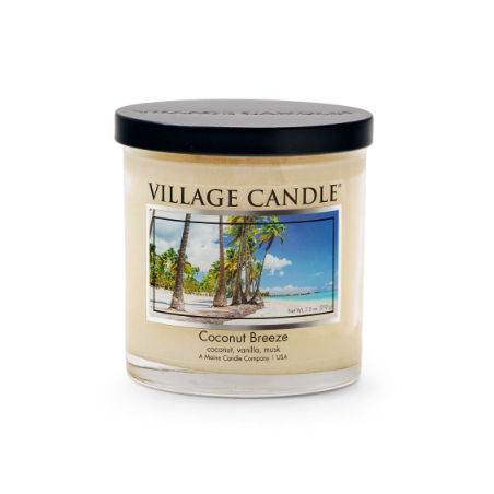 TUMBLER JARRE SMALL VILLAGE CANDLE COCONUT BREEZE