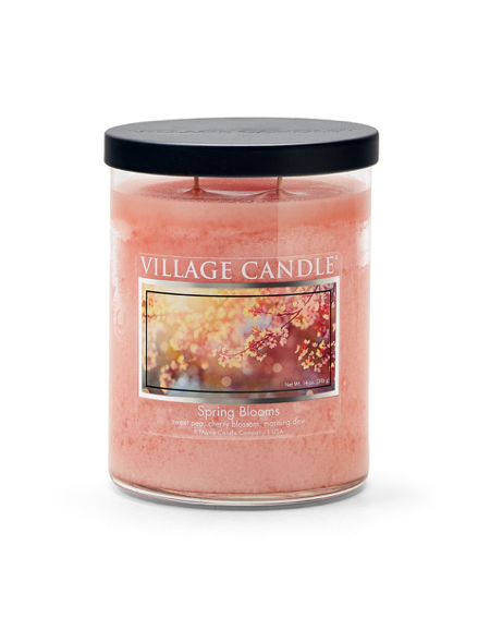 TUMBLER JARRE SMALL VILLAGE CANDLE SPRING BLOOMS