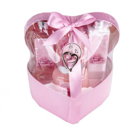 Coffret pour le corps HEART CASCADE ROSE Boite Coeur