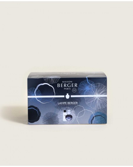 COFFRET LAMPE BERGER MOLECULE BLEU NUIT (avec Sous les Magnolias 250ml)