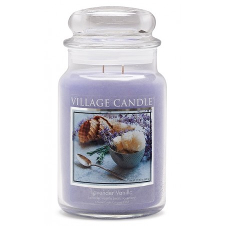 GRANDE JARRE VILLAGE CANDLE LAVENDER VANILLA