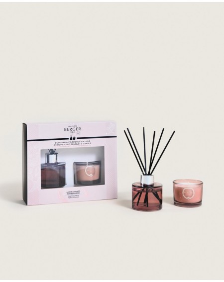 Duo mini Bouquet & Bougie JOY Jardin d'agaves