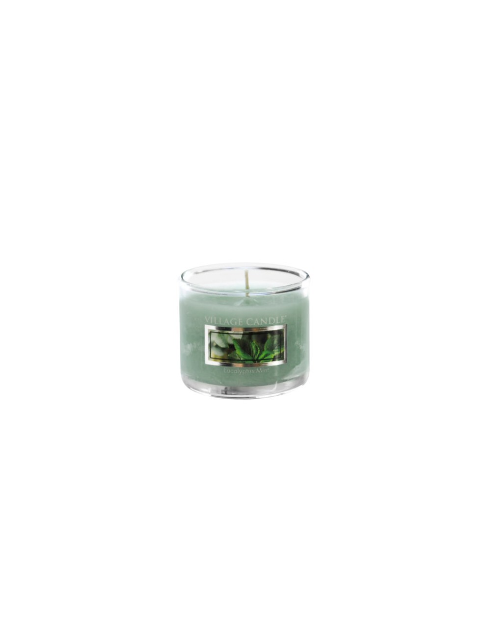 MINI GLASS VILLAGE CANDLE EUCALYPTUS MINT