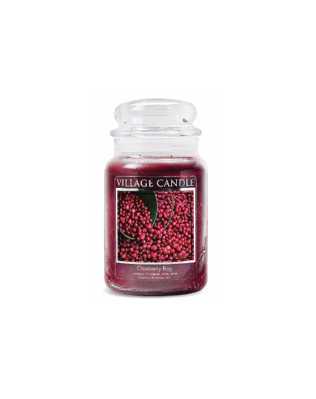 GRANDE JARRE VILLAGE CANDLE CRANBERRY BOG