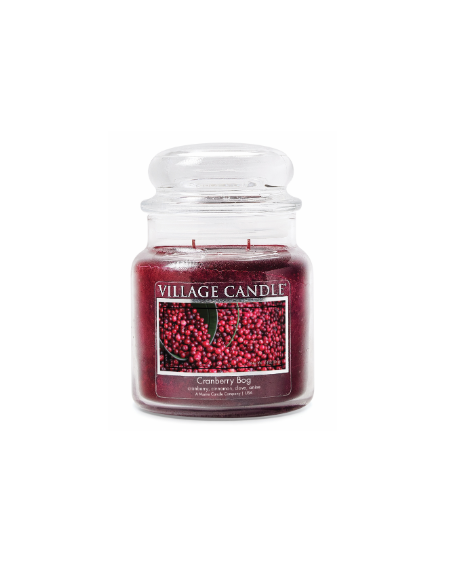 MOYENNE JARRE VILLAGE CANDLE CRANBERRY BOG